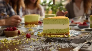 « Une seule pâte, trois textures » : ce gâteau à la pistache a laissé toute la tablée muette au goûter